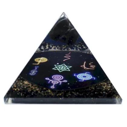 Orgonit-Pyramide – Mitternacht Reiki – 9 cm