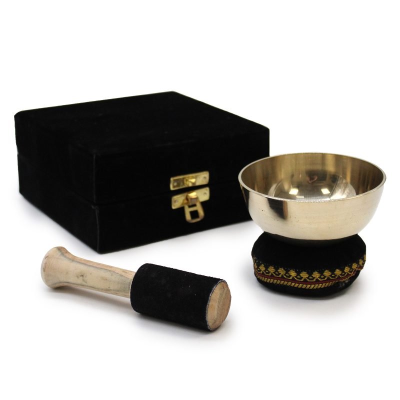 Messing Klangschalen Geschenkset – 9 cm - Image 2
