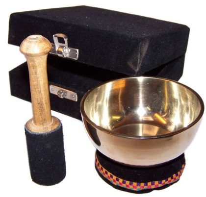 Messing Klangschalen Geschenkset – 9 cm