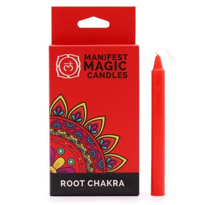 Manifest Magic Kerzen (12er-Set) – Rot – Wurzelchakra