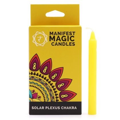Manifest Magic Kerzen (12er-Set) – Gelb – Solarplexuschakra
