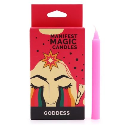 Manifest Magic Kerzen (12er-Set) – Rosa – Göttin