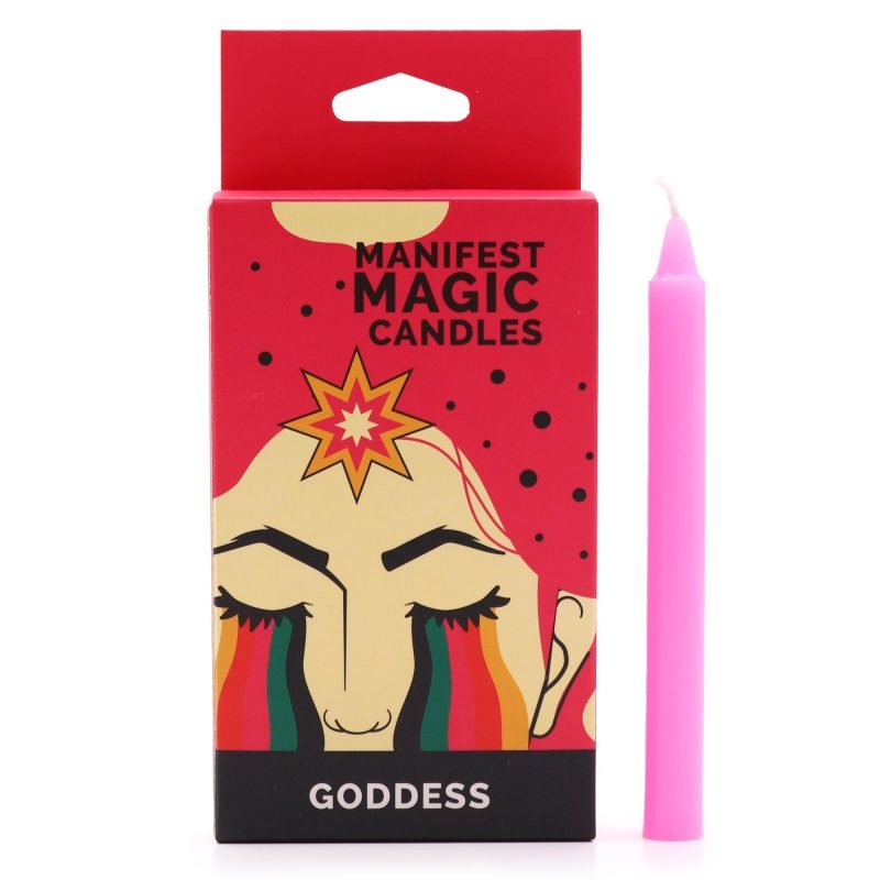 Manifest Magic Kerzen (12er-Set) – Rosa – Göttin