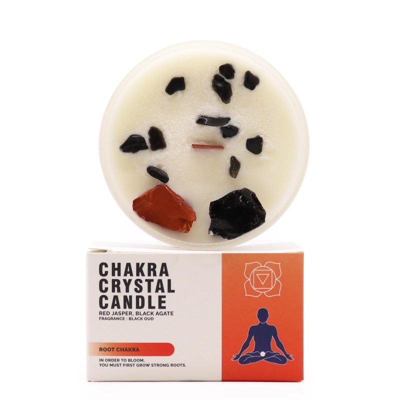 Chakra Kristallkerzen – Wurzelchakra