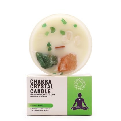 Chakra Kristallkerzen – Herzchakra