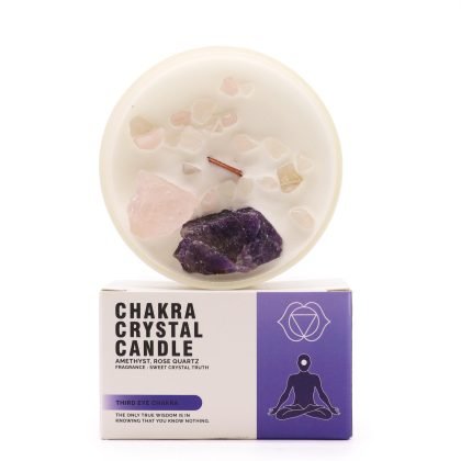 Chakra Kristallkerzen – Drittes Auge