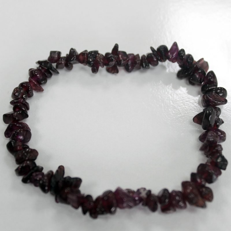 Splitterstein-Armband – Roter Granat