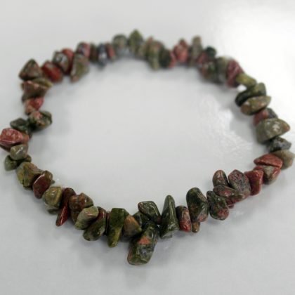 Splitterstein Armband – Grüner Jaspis
