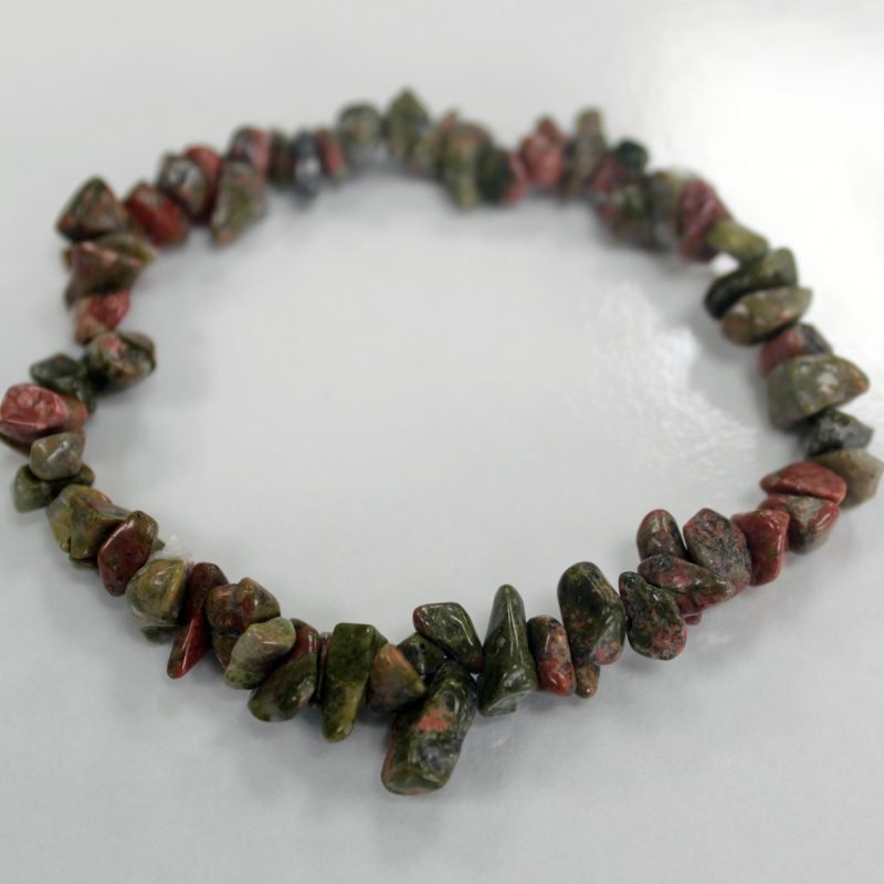 Splitterstein Armband – Grüner Jaspis