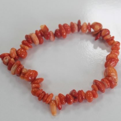Splitterstein Armband – Korallenstein