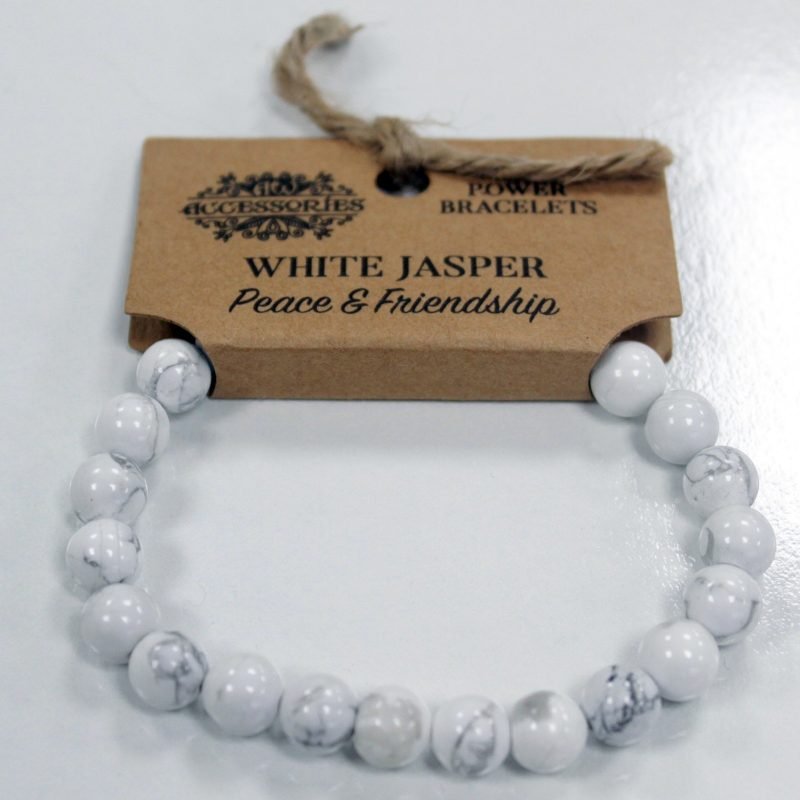 Power Armband – Weißer Jaspis - Image 3
