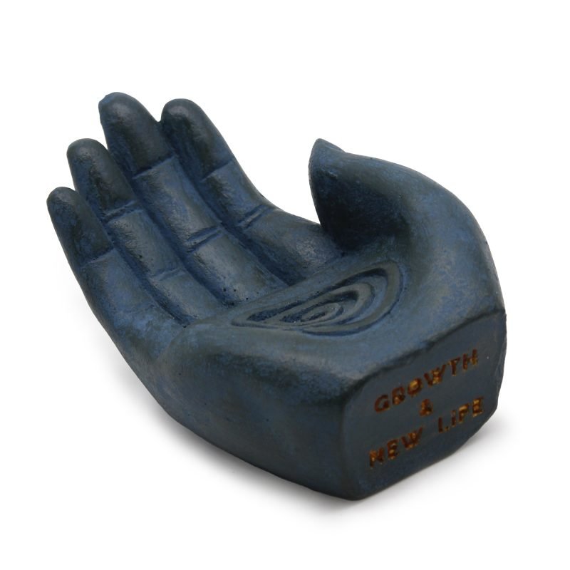 Hand-Räucherstäbchenhalter – Fruchtbarkeit (blau) - Image 2