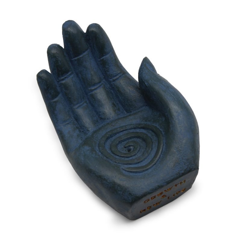 Hand-Räucherstäbchenhalter – Fruchtbarkeit (blau) - Image 3