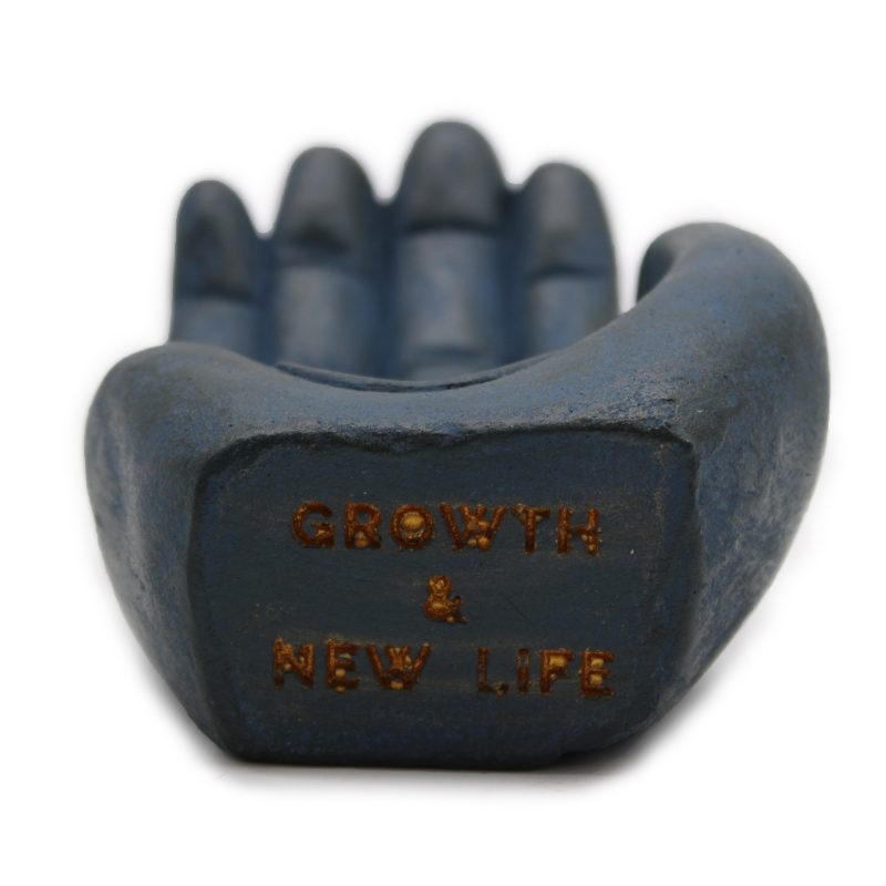 Hand-Räucherstäbchenhalter – Fruchtbarkeit (blau) - Image 4