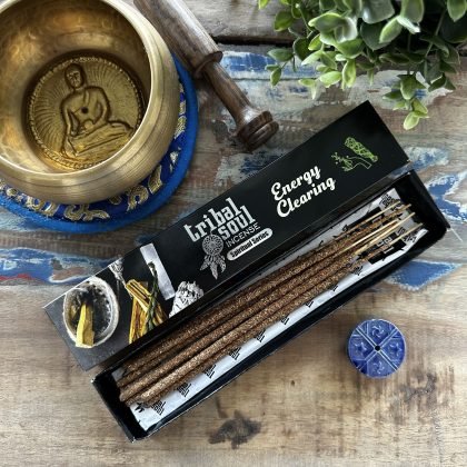 Tribal Soul Spirituelle Räucherstäbchen & Keramikhalter – Energie-Reinigung