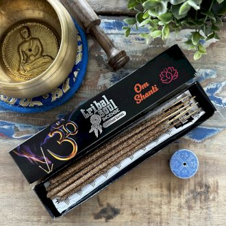 Tribal Soul Spirituelle Räucherstäbchen & Keramikhalter – Ohm Shanti