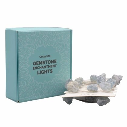 Edelstein-Lichterkette – Celestite