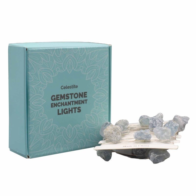 Edelstein-Lichterkette – Celestite
