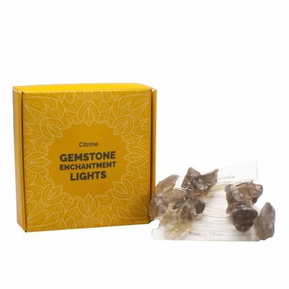 Edelstein-Lichterkette – Citrine
