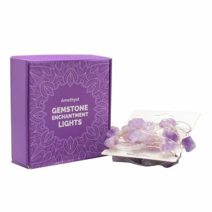 Edelstein-Lichterkette – Amethyst