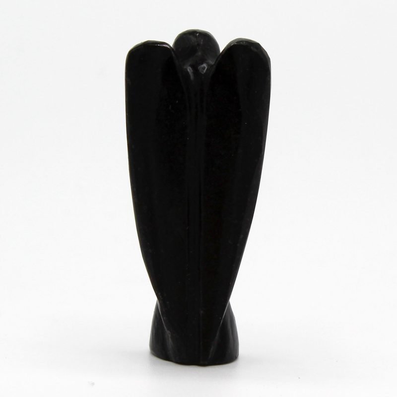 Handgeschnitzter Edelstein-Engel – Schwarzer Achat - Image 2