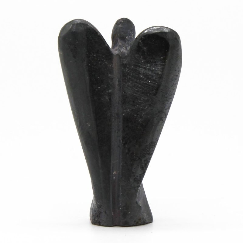 Handgeschnitzter Edelstein-Engel – Hämatit - Image 2