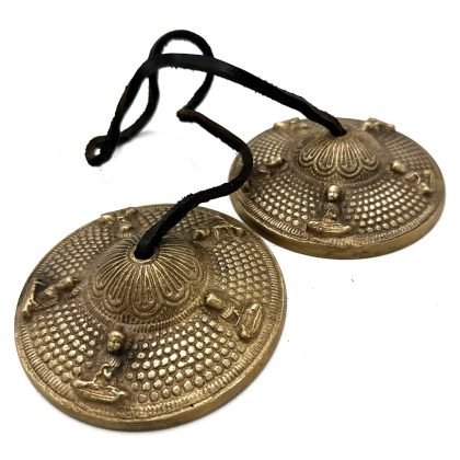 Tibetische Tingsha – Fünf Buddhas – ca. 9,5 cm