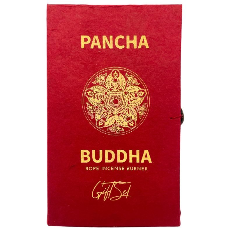 Räucherschnüre und versilberter Halter – Pancha Buddha - Image 3