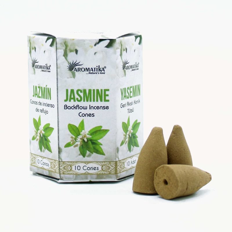 Masala Rückfluss-Räucherstäbchen 10er-Pack – Jasmin