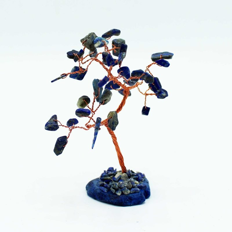 Edelsteinbaum – Sodalite auf blauem Achat (35 Steine) - Image 3