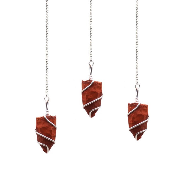 Rohstein-Pendel – Roter Jaspis - Image 4