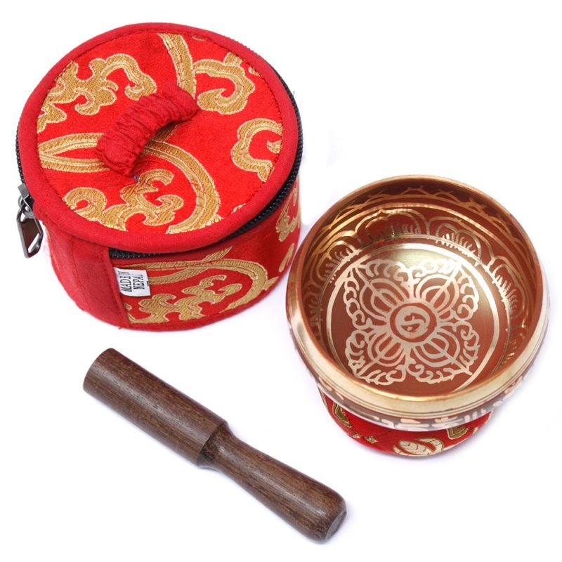 Mini Klangschalen-Geschenkset – Rot - Image 3