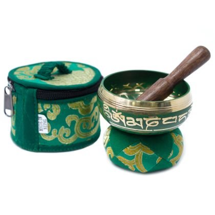 Mini Klangschalen-Geschenkset – Grün