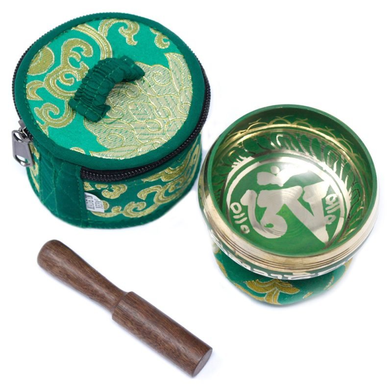 Mini Klangschalen-Geschenkset – Grün - Image 3