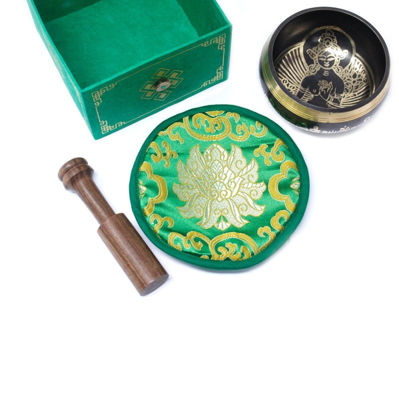Grüne Tara Klangschalen-Set 10 cm (mind. 380 g) - Image 3