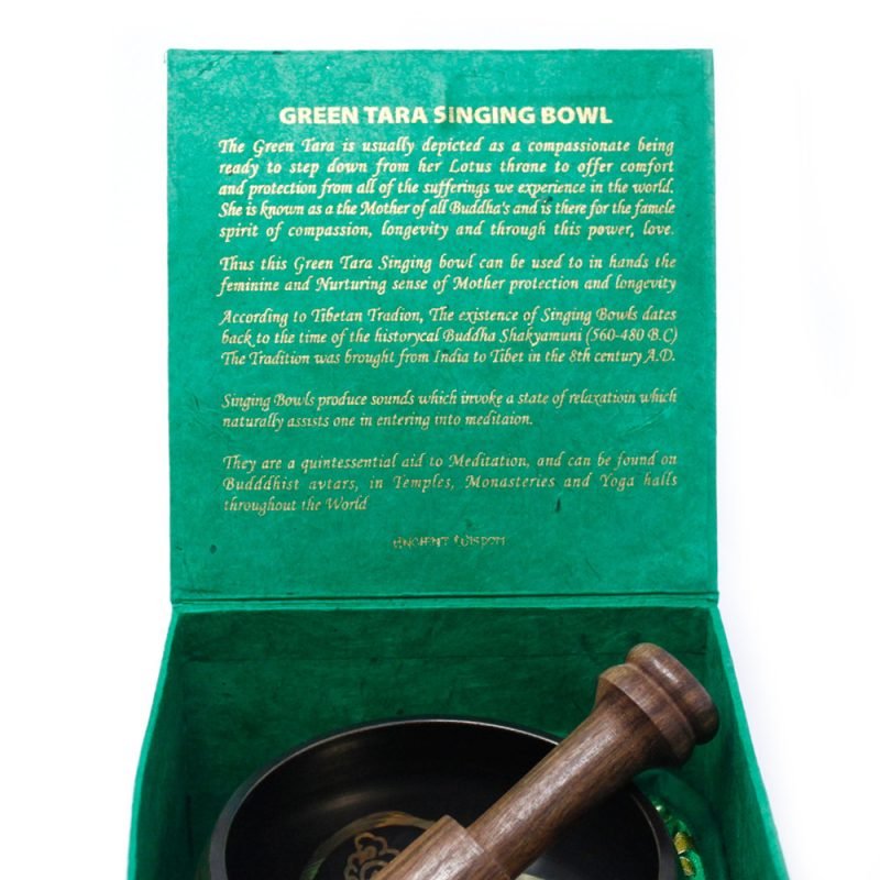 Grüne Tara Klangschalen-Set 10 cm (mind. 380 g) - Image 4