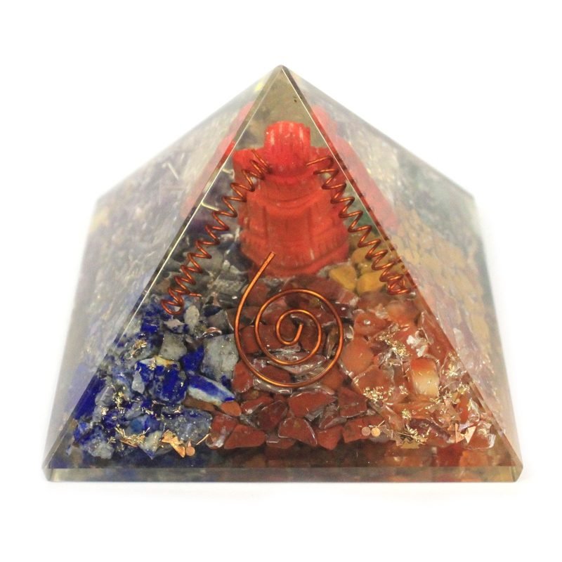 Große Orgonit-Pyramide 70 mm – Ganesh