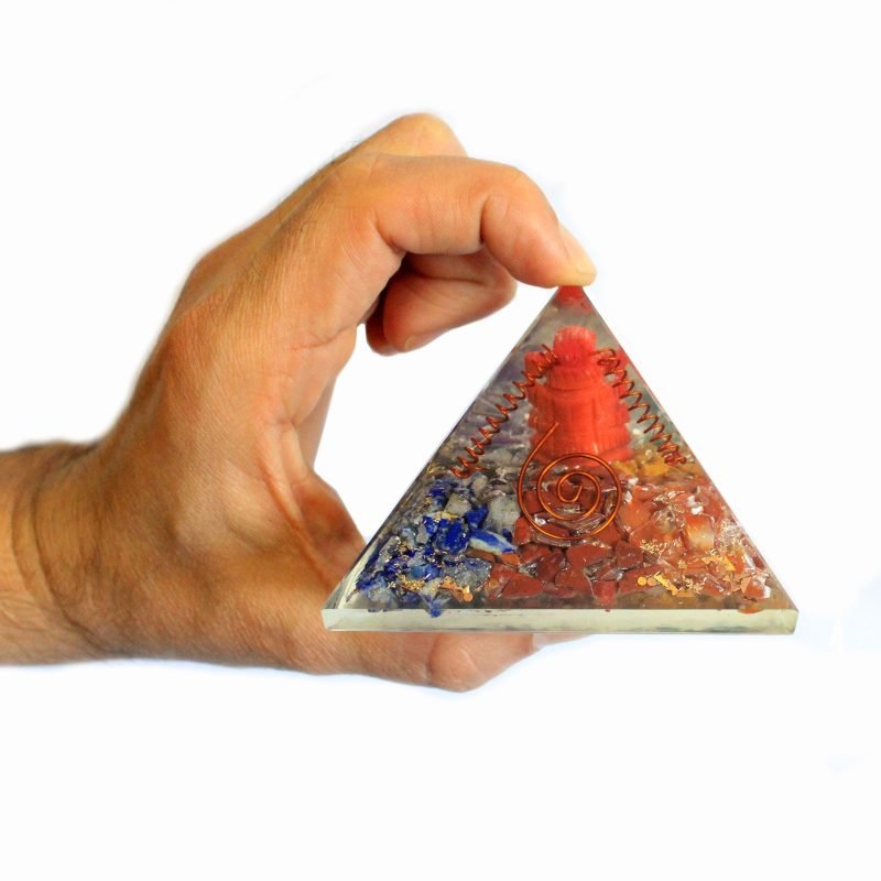 Große Orgonit-Pyramide 70 mm – Ganesh - Image 2