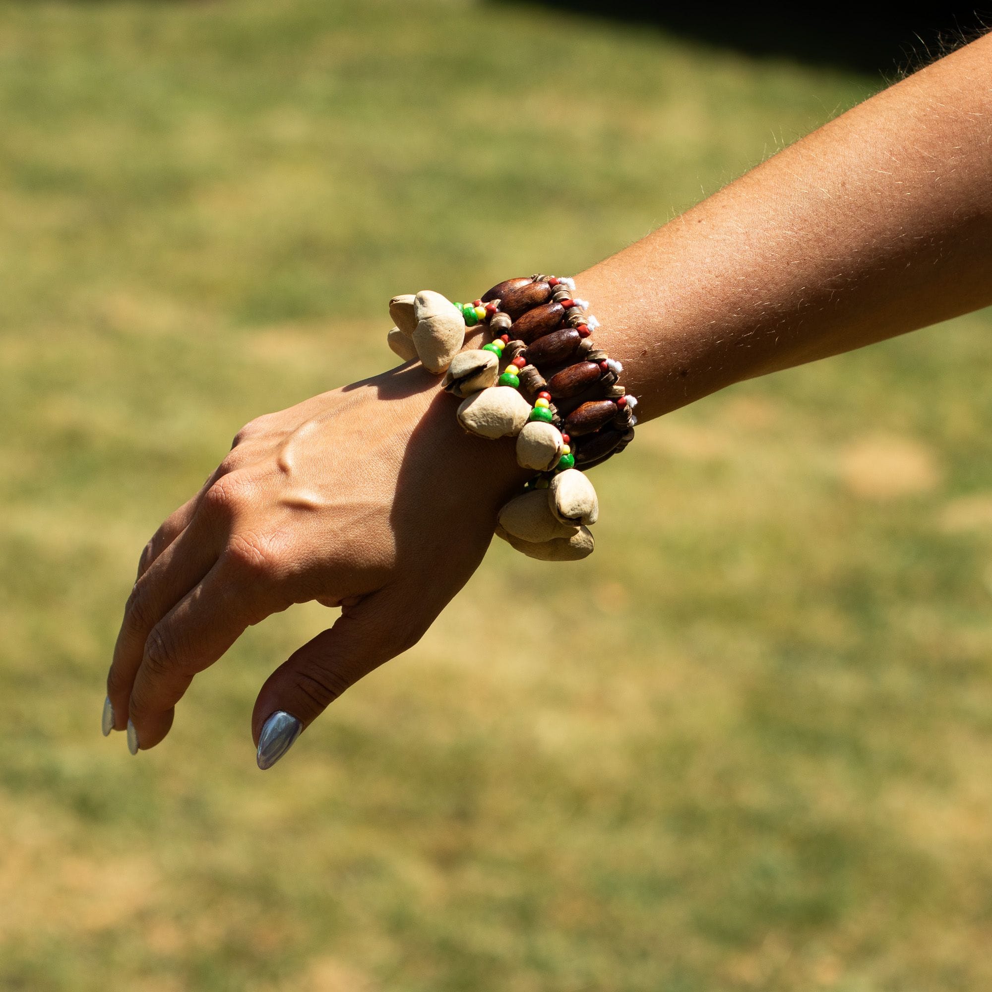 Kenari Shell Hand Shaker - Rattle Bracelet (15 Pieces) – Bild 3